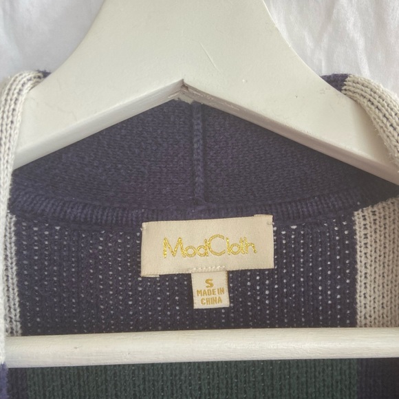 Anthropologie ModCloth simply snuggly plaid cardigan Forrest green Size Small - Picture 16 of 16